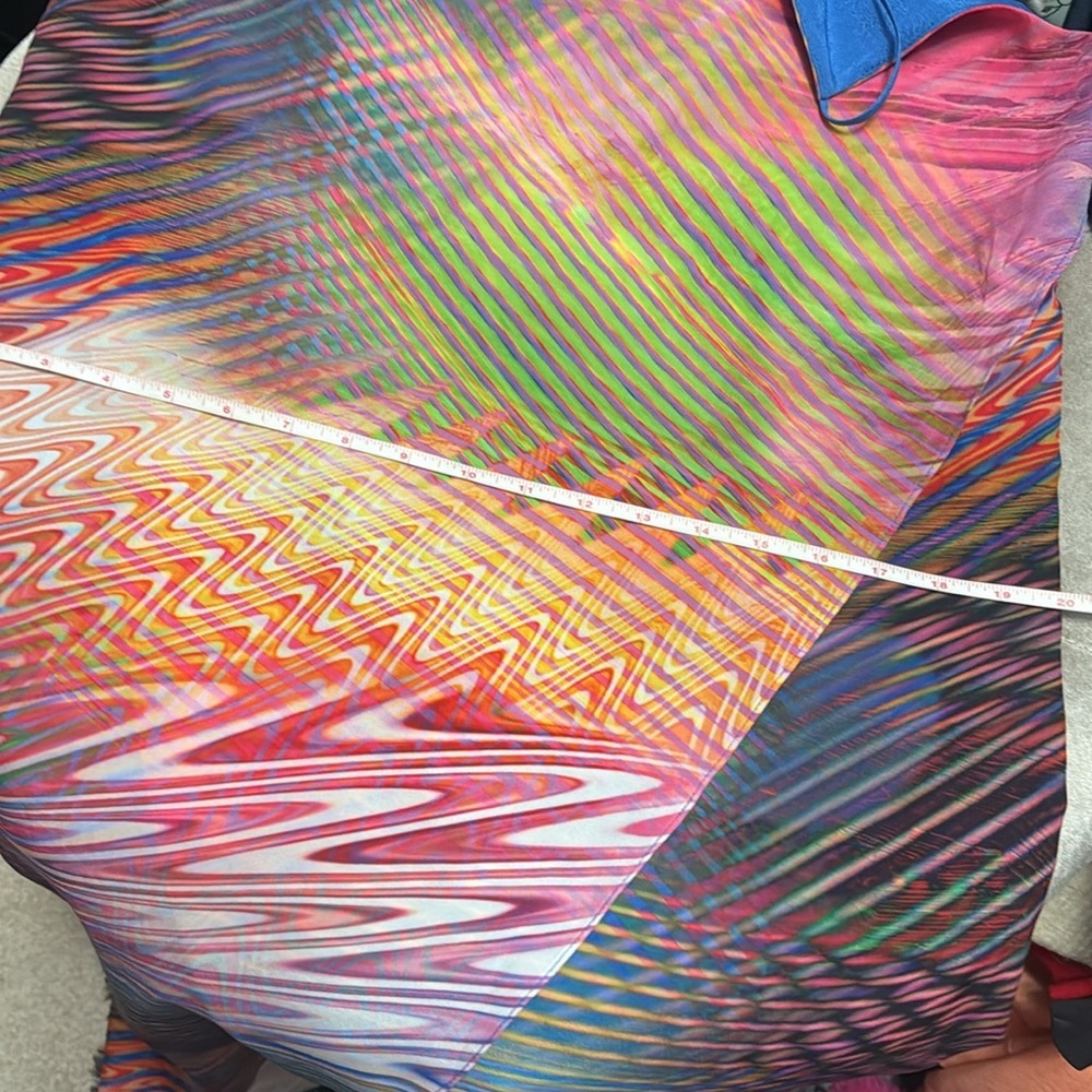 Multicolor Sleeveless Dress, crossover front - Picture 10 of 13